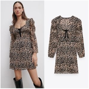NWT ZARA | Animal Print Mini Dress